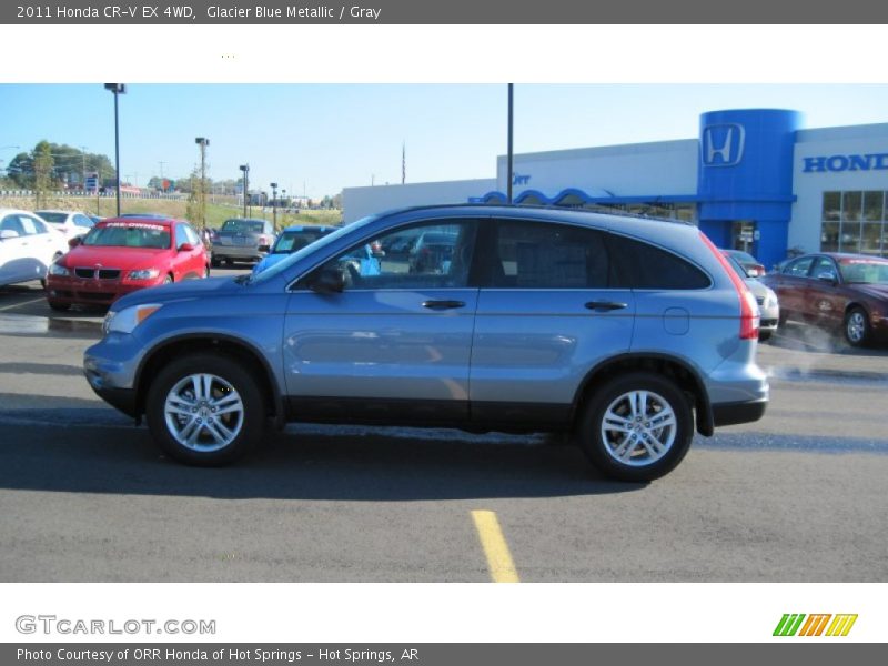 Glacier Blue Metallic / Gray 2011 Honda CR-V EX 4WD