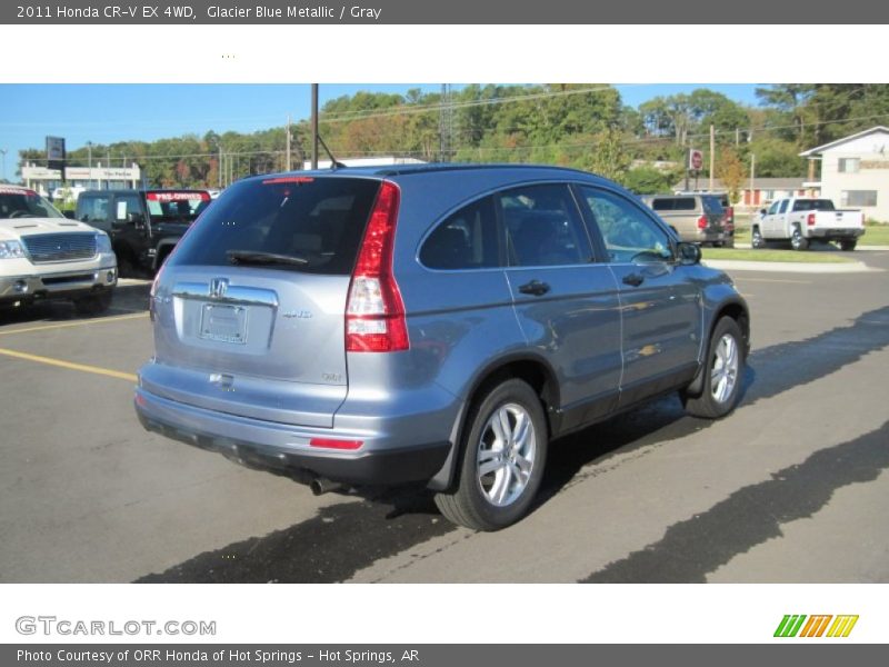 Glacier Blue Metallic / Gray 2011 Honda CR-V EX 4WD