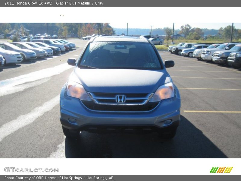 Glacier Blue Metallic / Gray 2011 Honda CR-V EX 4WD