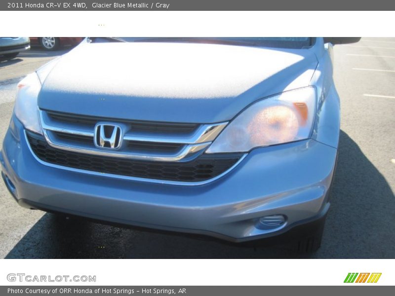 Glacier Blue Metallic / Gray 2011 Honda CR-V EX 4WD