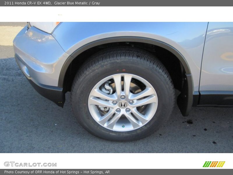 Glacier Blue Metallic / Gray 2011 Honda CR-V EX 4WD