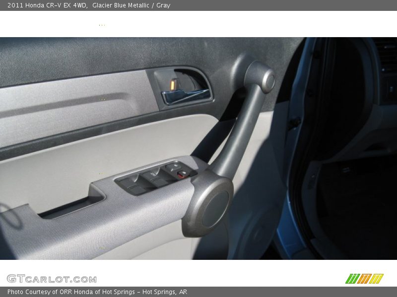 Glacier Blue Metallic / Gray 2011 Honda CR-V EX 4WD
