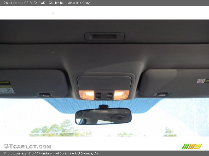 Glacier Blue Metallic / Gray 2011 Honda CR-V EX 4WD