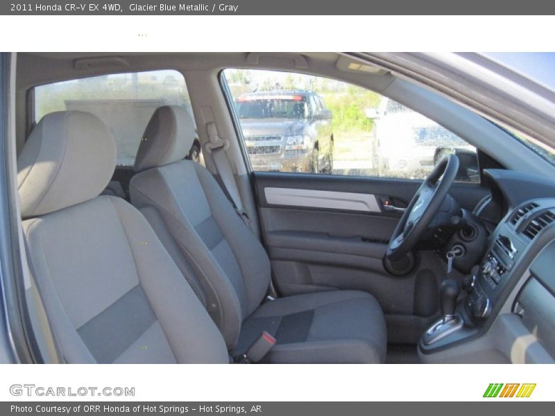 Glacier Blue Metallic / Gray 2011 Honda CR-V EX 4WD