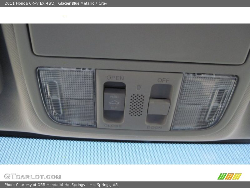 Glacier Blue Metallic / Gray 2011 Honda CR-V EX 4WD