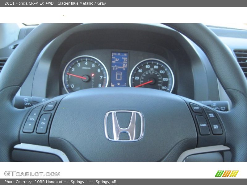 Glacier Blue Metallic / Gray 2011 Honda CR-V EX 4WD