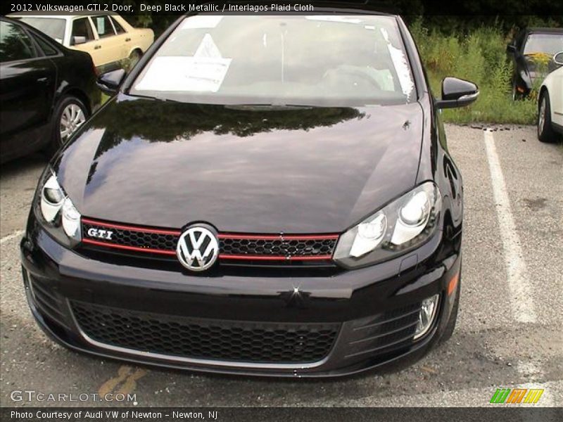 Deep Black Metallic / Interlagos Plaid Cloth 2012 Volkswagen GTI 2 Door