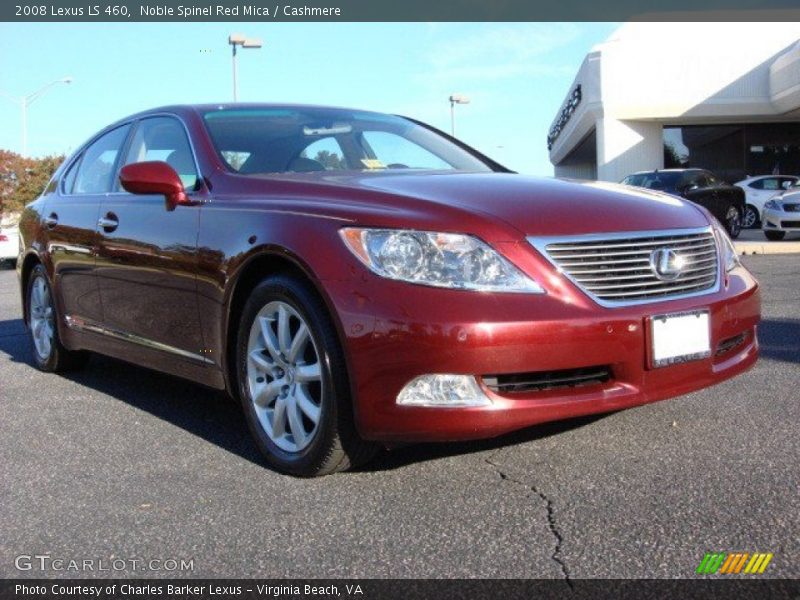 Noble Spinel Red Mica / Cashmere 2008 Lexus LS 460