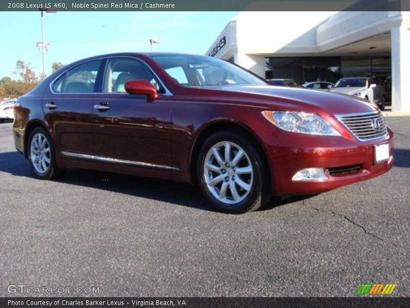 Noble Spinel Red Mica / Cashmere 2008 Lexus LS 460