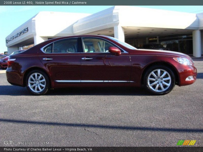 Noble Spinel Red Mica / Cashmere 2008 Lexus LS 460