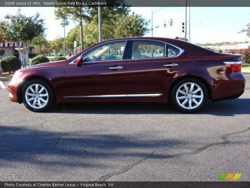 Noble Spinel Red Mica / Cashmere 2008 Lexus LS 460