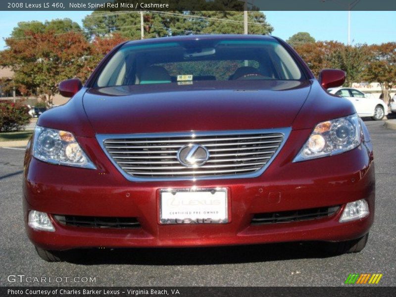 Noble Spinel Red Mica / Cashmere 2008 Lexus LS 460