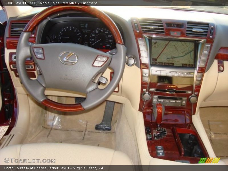 Noble Spinel Red Mica / Cashmere 2008 Lexus LS 460