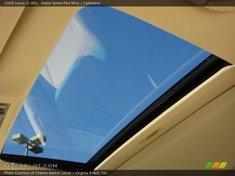 Noble Spinel Red Mica / Cashmere 2008 Lexus LS 460