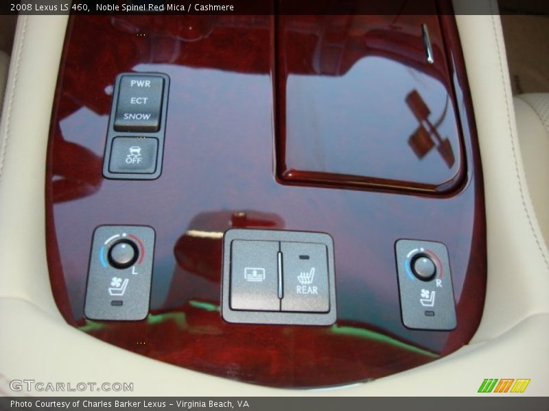 Noble Spinel Red Mica / Cashmere 2008 Lexus LS 460