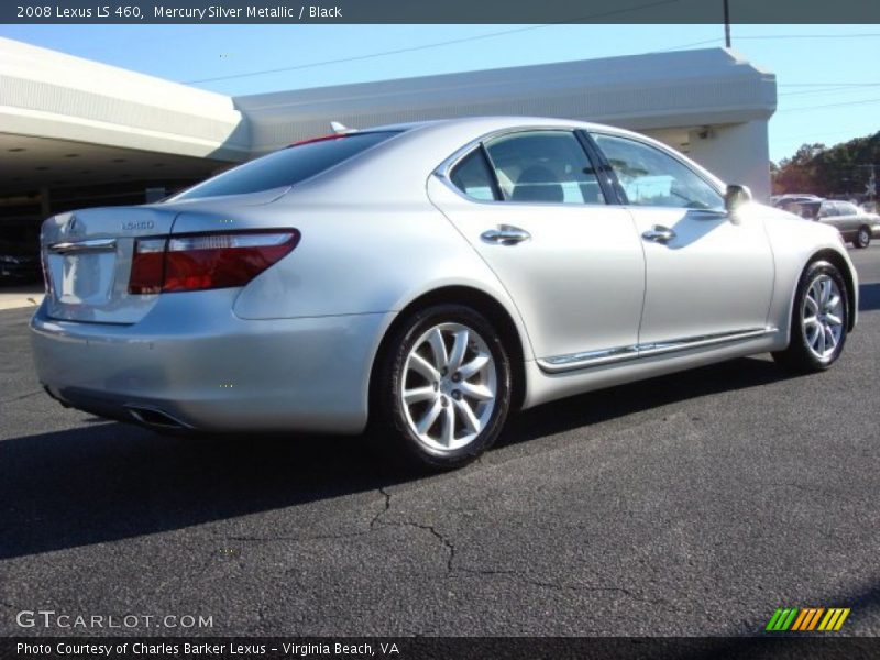 Mercury Silver Metallic / Black 2008 Lexus LS 460