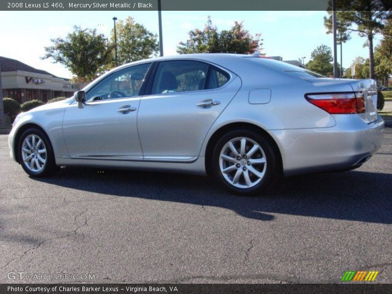 Mercury Silver Metallic / Black 2008 Lexus LS 460