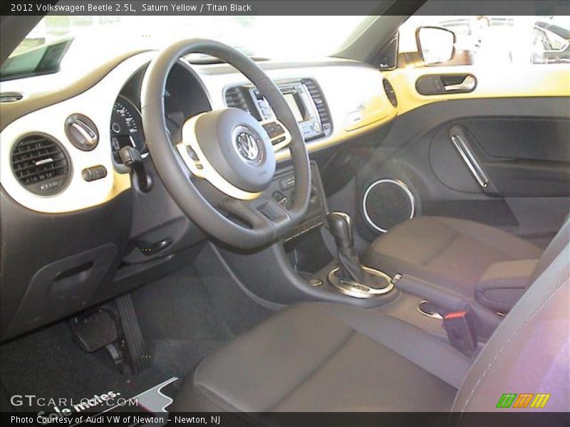 Saturn Yellow / Titan Black 2012 Volkswagen Beetle 2.5L