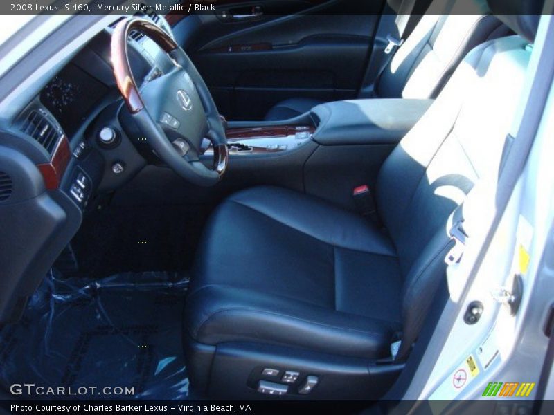 Mercury Silver Metallic / Black 2008 Lexus LS 460