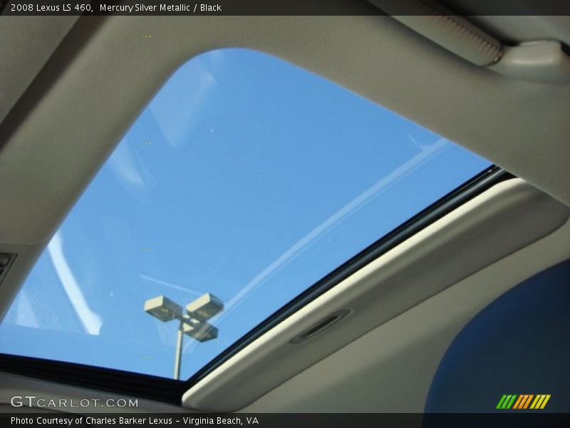 Mercury Silver Metallic / Black 2008 Lexus LS 460