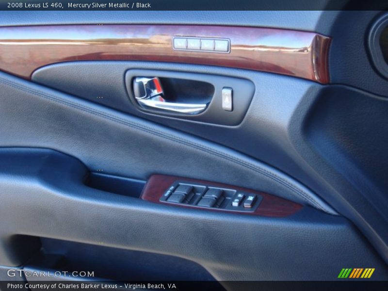 Mercury Silver Metallic / Black 2008 Lexus LS 460