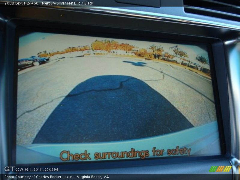 Mercury Silver Metallic / Black 2008 Lexus LS 460