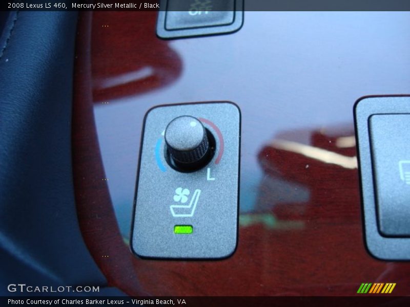 Mercury Silver Metallic / Black 2008 Lexus LS 460