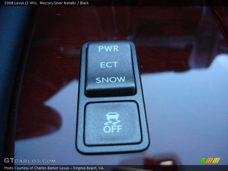 Mercury Silver Metallic / Black 2008 Lexus LS 460