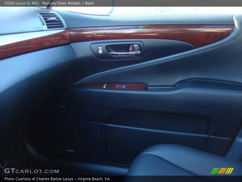 Mercury Silver Metallic / Black 2008 Lexus LS 460