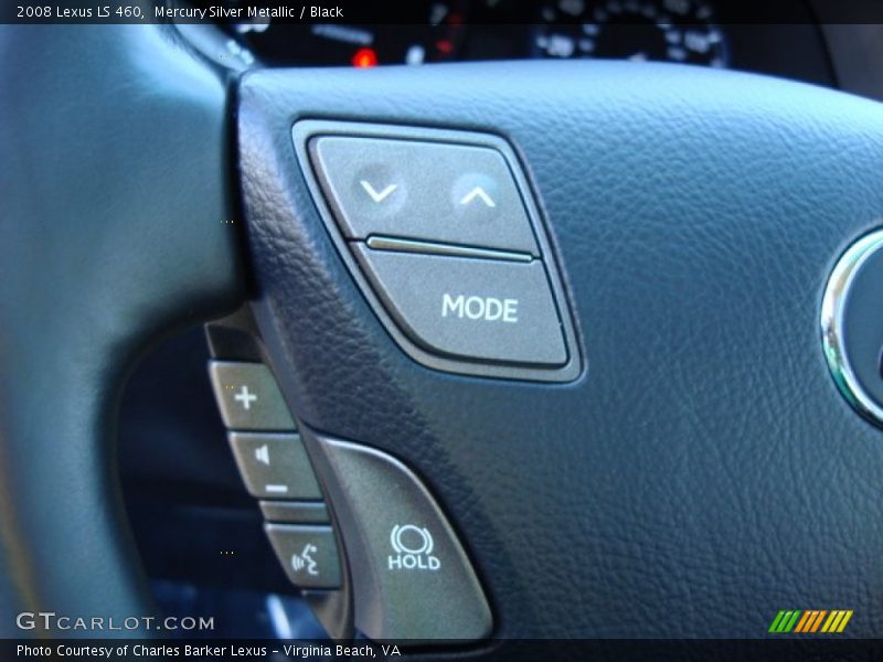 Mercury Silver Metallic / Black 2008 Lexus LS 460