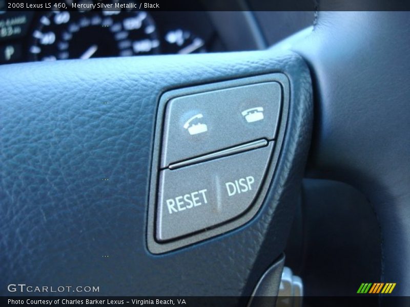 Mercury Silver Metallic / Black 2008 Lexus LS 460