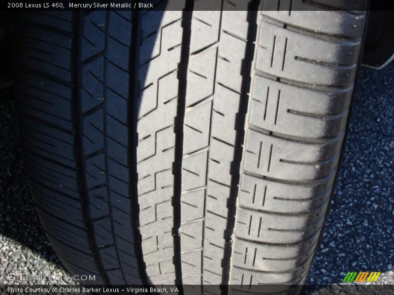 Mercury Silver Metallic / Black 2008 Lexus LS 460