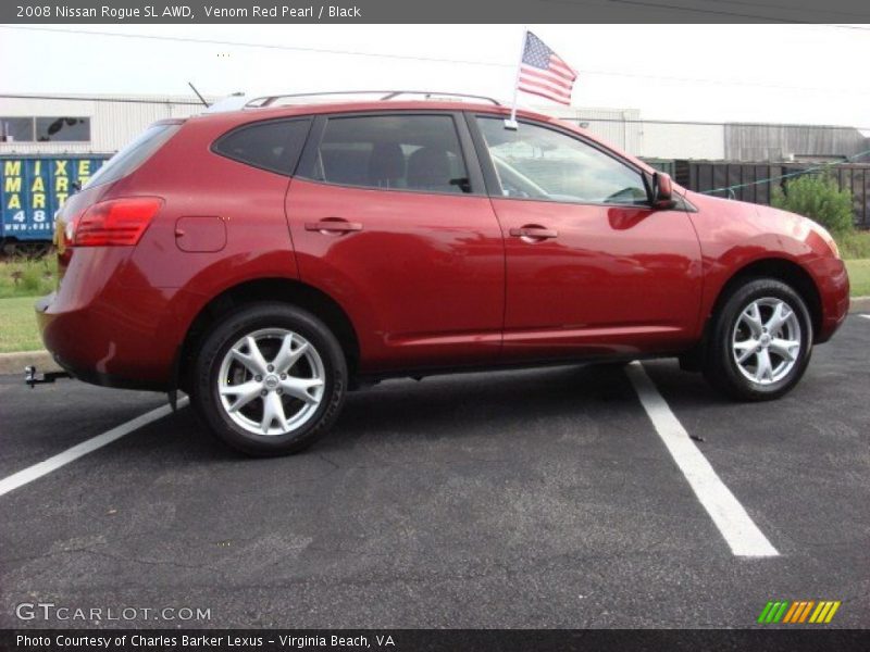 Venom Red Pearl / Black 2008 Nissan Rogue SL AWD
