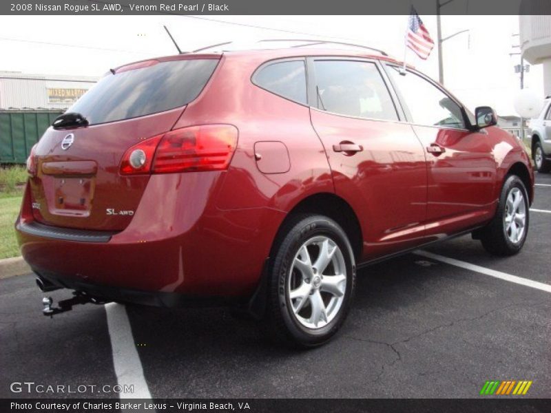 Venom Red Pearl / Black 2008 Nissan Rogue SL AWD
