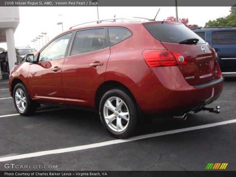 Venom Red Pearl / Black 2008 Nissan Rogue SL AWD