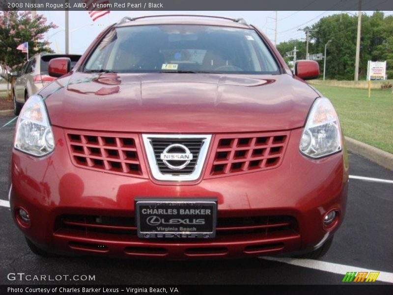 Venom Red Pearl / Black 2008 Nissan Rogue SL AWD