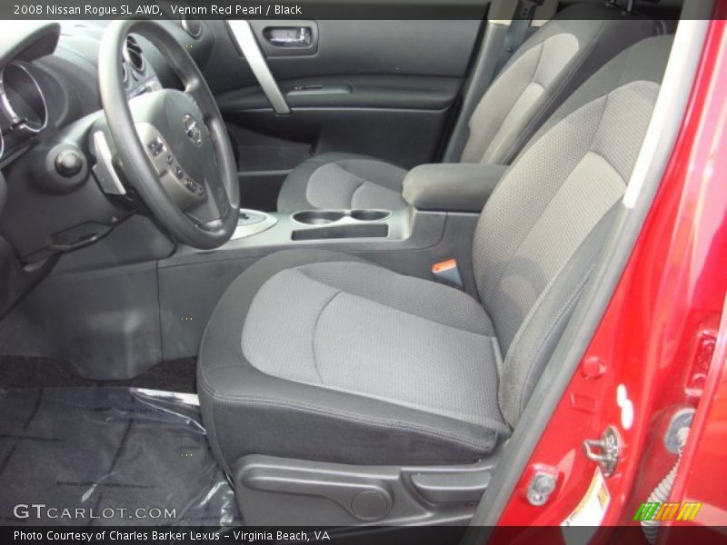 Venom Red Pearl / Black 2008 Nissan Rogue SL AWD