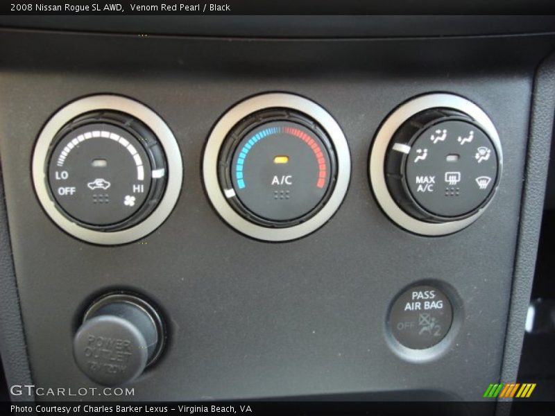 Venom Red Pearl / Black 2008 Nissan Rogue SL AWD