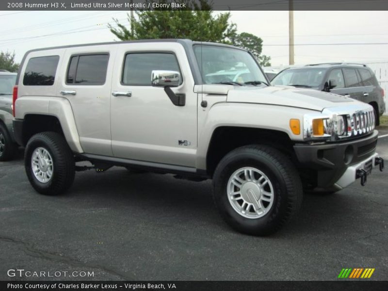 Limited Ultra Silver Metallic / Ebony Black 2008 Hummer H3 X