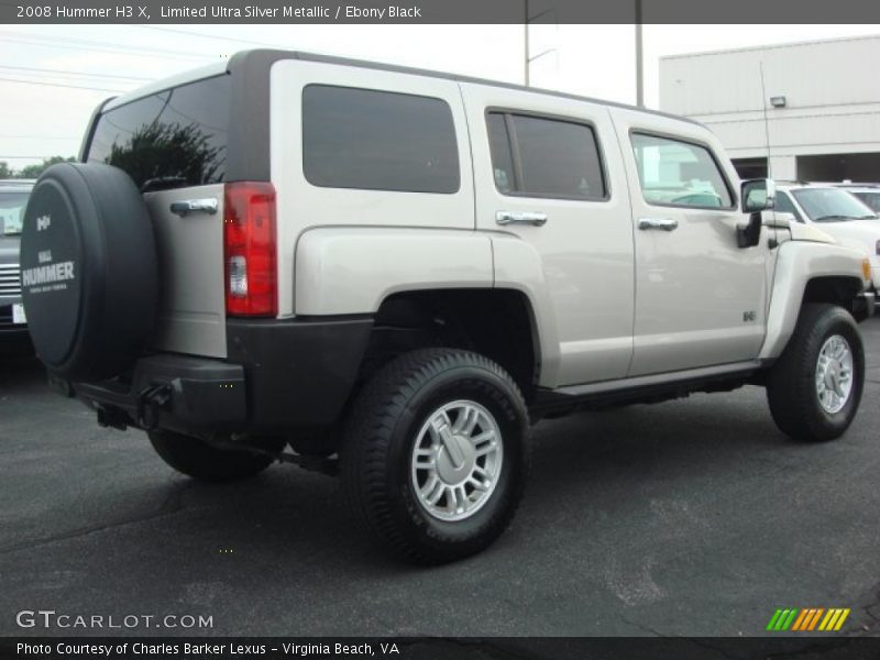 Limited Ultra Silver Metallic / Ebony Black 2008 Hummer H3 X