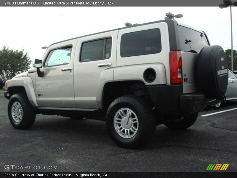 Limited Ultra Silver Metallic / Ebony Black 2008 Hummer H3 X