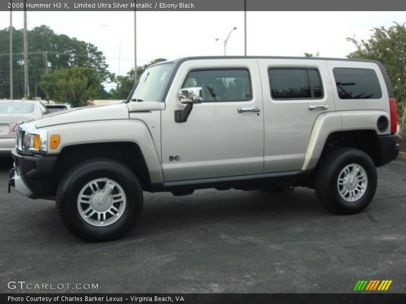 Limited Ultra Silver Metallic / Ebony Black 2008 Hummer H3 X