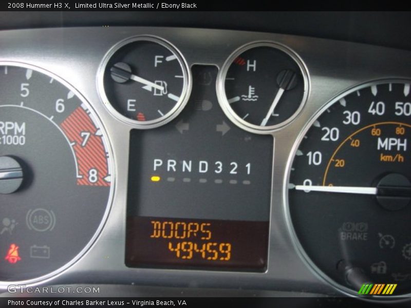 Limited Ultra Silver Metallic / Ebony Black 2008 Hummer H3 X