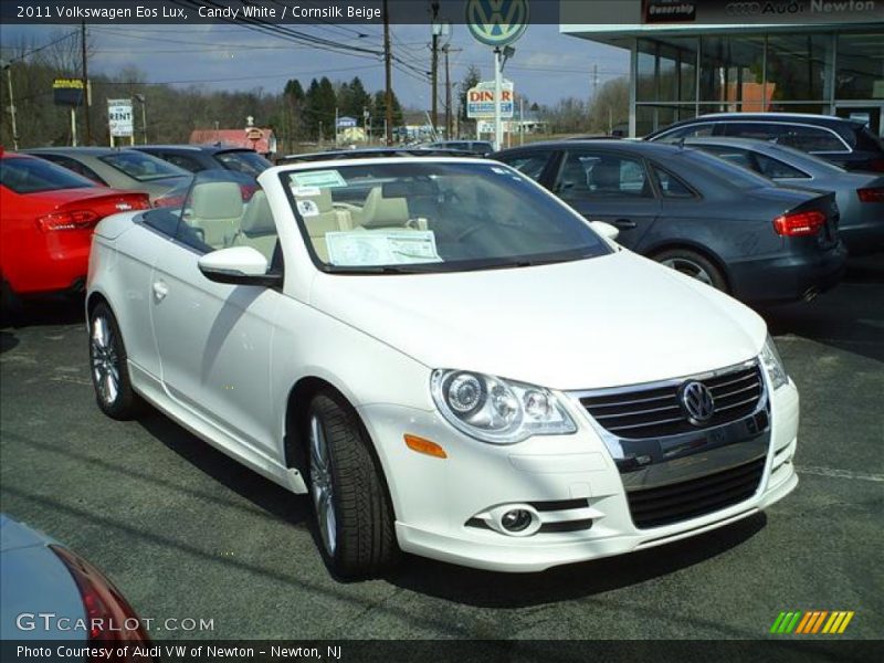 Candy White / Cornsilk Beige 2011 Volkswagen Eos Lux