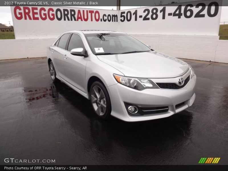 Classic Silver Metallic / Black 2012 Toyota Camry SE V6
