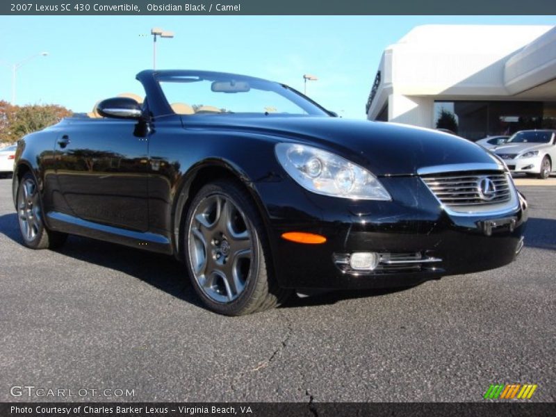 Obsidian Black / Camel 2007 Lexus SC 430 Convertible