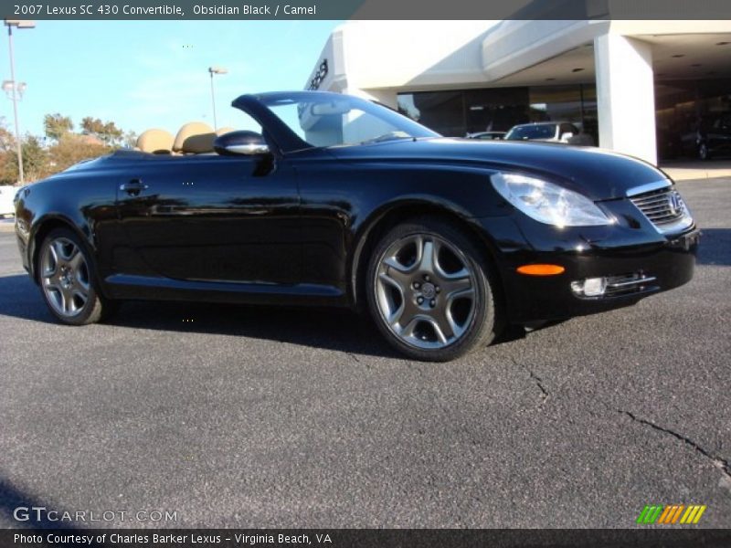 Obsidian Black / Camel 2007 Lexus SC 430 Convertible