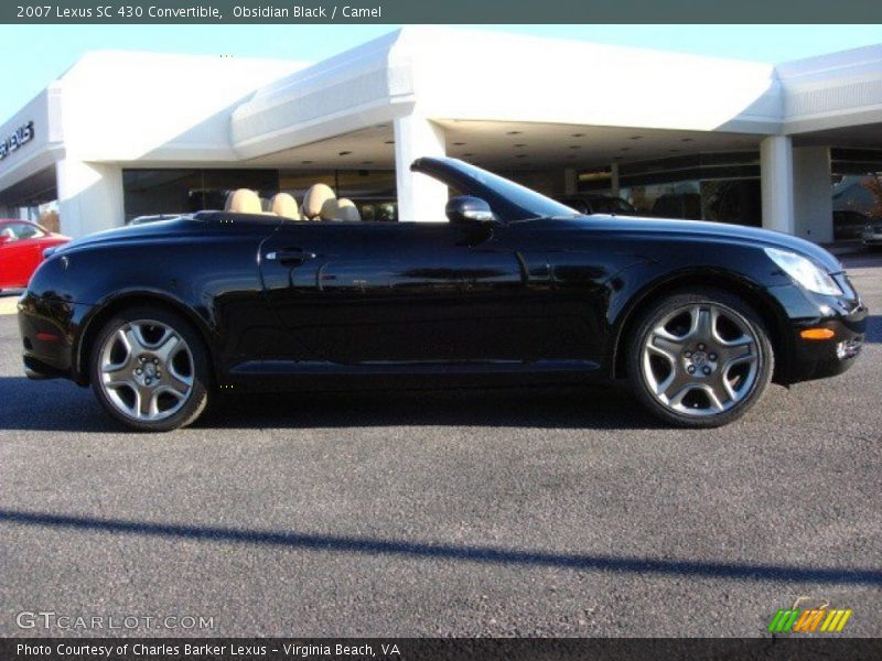 Obsidian Black / Camel 2007 Lexus SC 430 Convertible