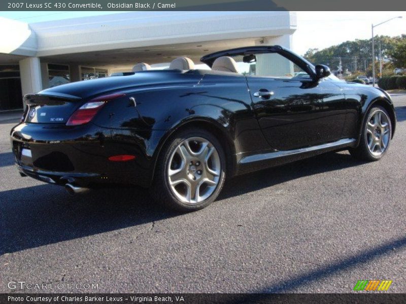 Obsidian Black / Camel 2007 Lexus SC 430 Convertible