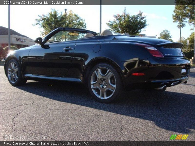 Obsidian Black / Camel 2007 Lexus SC 430 Convertible